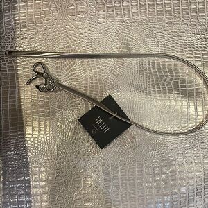 Silver Bow Slide Belt NWT